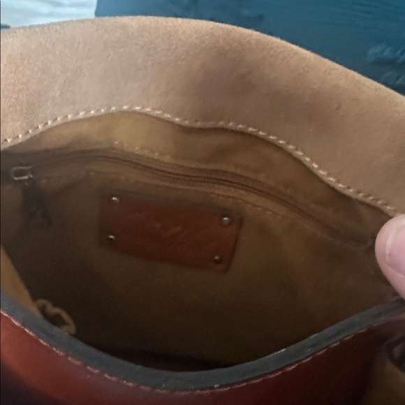 Patricia Nash Brown Crossbody Bag with Colorful Floral Design - Picture 8 of 9